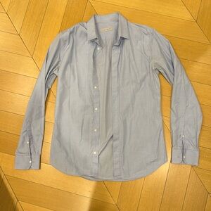 Sandro blue button down shirt men's